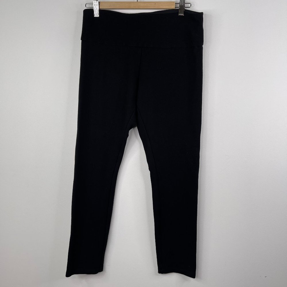 ALFRED SUNG Women Black Pull On Leggings Skinny Pants Size L